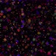 Colored festive confetti swirl and flicker on a dark background - VideoHive Item for Sale