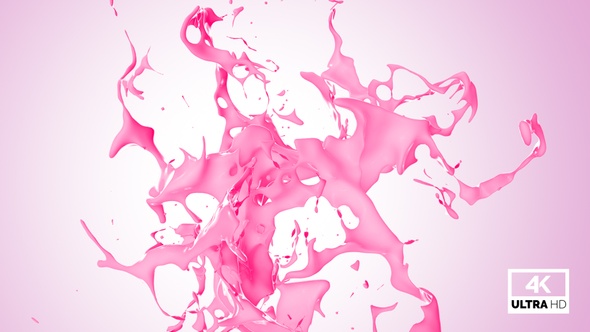 Abstract Fresh Strawberry Milkshake Splash V3 alt