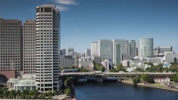 tokyo japan city harbour skyscrapers skyline destination timelapse