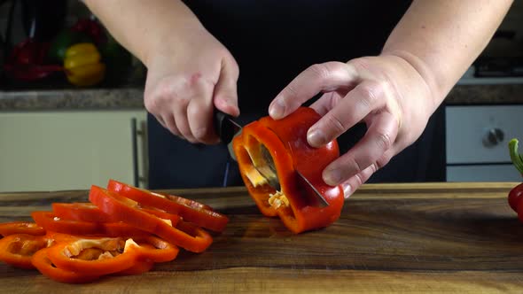 The Cook Cuts Sweet Pepper 10