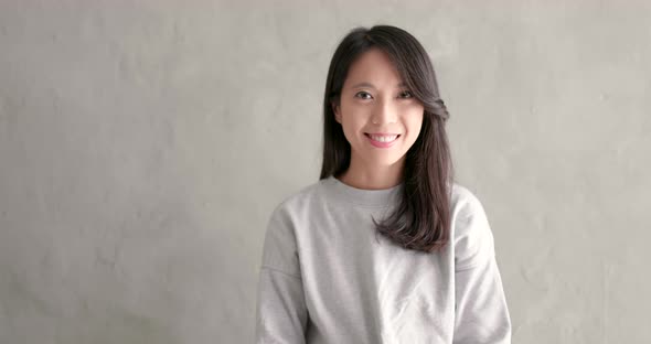 Young Woman Smile to Camera