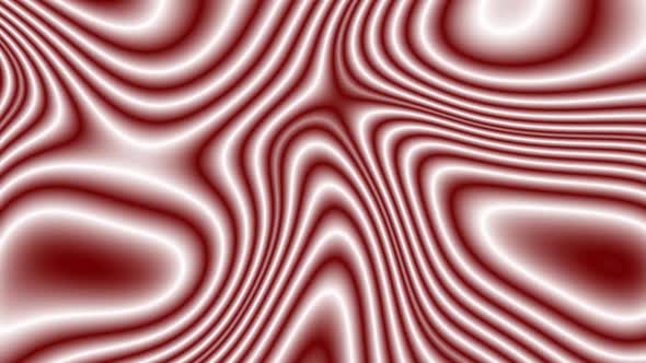 Red White Color Smooth Wave Motion Liquid Background Animation