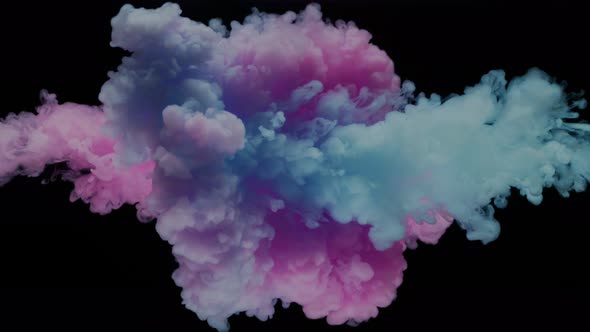 Super Slowmotion Shot of Color Inks in Water. Shot with High Speed Camera at .