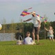 Happy Family Together and Have Fun in Nature Playing with Children with a Kite - VideoHive Item for Sale