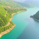 Aerial Video of Mountain Piva Lake and Mountains at Sunset - VideoHive Item for Sale