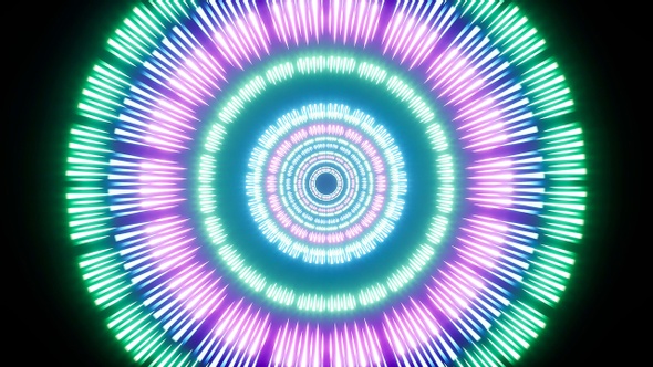 Abstract Neon Light Streak Portal 4K Loop