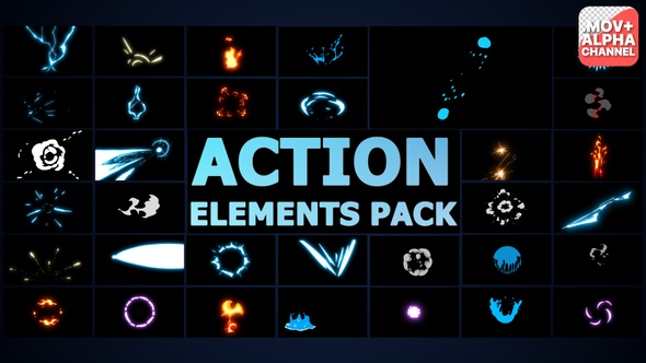 Action Elements Pack | Motion Graphics alt