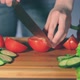 Housewife Cutting Vegetables at Home - VideoHive Item for Sale