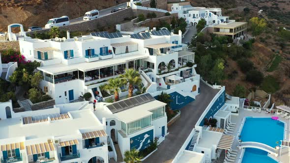 Drone Flying Close Over Houses In Aegialis In Greece 1