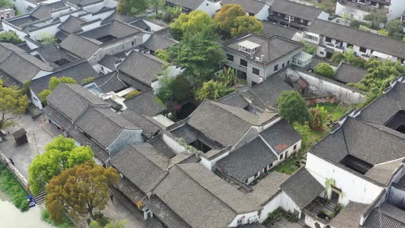 ancient chinese architecture in hangzhou city