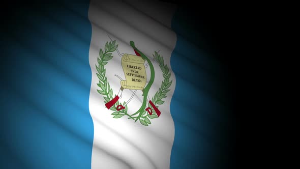 Guatemala Flag Blowing in Wind