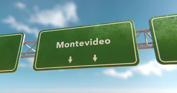 Montevideo Sign - 4K