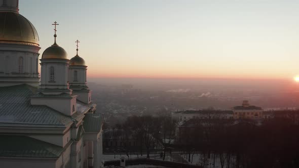 A New Church in the Russian Winter Season