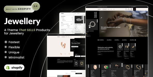 Jewellery – Morden Diamond Shopify 2.0 Theme – 0 Sold!