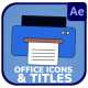 Office Icons And Titles for After Effects - VideoHive Item for Sale