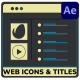 Web Interface Icons And Titles for After Effects - VideoHive Item for Sale