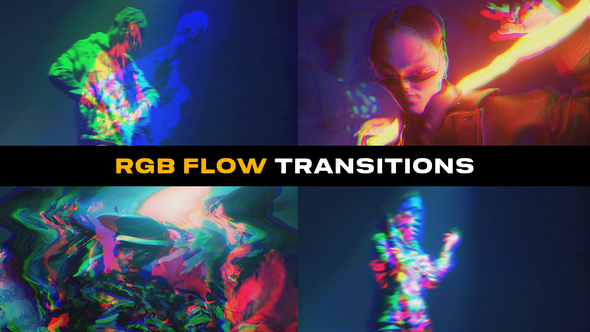 RGB Flow Transitions | After Effects alt