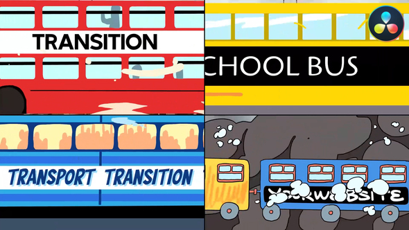 Transport Transition Titles for DaVinci Resolve