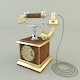 Antique telephone 3D model - 3DOcean Item for Sale