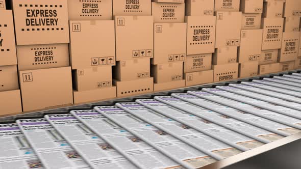 Typography of Editorial Office with Fresh Newspapers on the Production Line