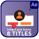 Internet Browser Interface Icons And Titles for After Effects - VideoHive Item for Sale