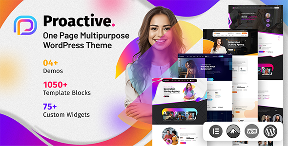 Proactive – One Page WordPress Theme – 0 Sold!