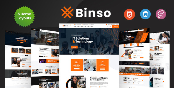 Binso – Digital Agency HTML Template – 0 Sold!