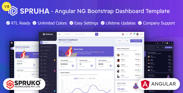 Spruha - Angular Admin & Dashboard Template