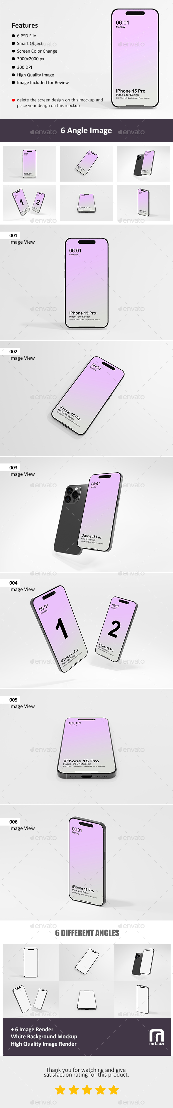 iPhone 15 Pro Mockup