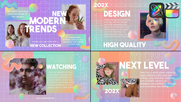 Abstract Modern Slides for FCPX alt