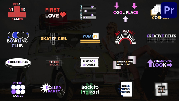 Creative Pixel Titles for Premiere Pro
