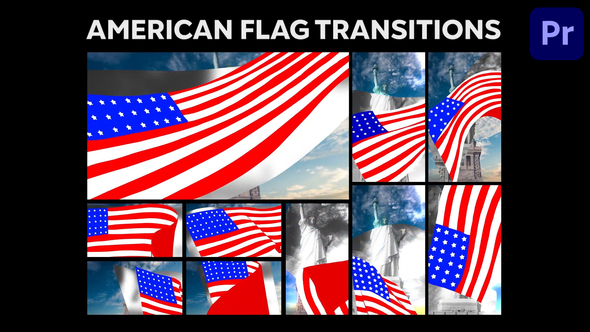 American Flag Transitions for Premiere Pro