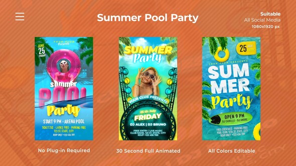 Summer Pool Party Instagram Reels