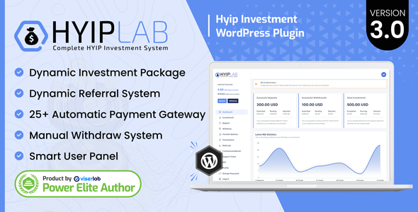 HYIPLab – HYIP Investment WordPress Plugin