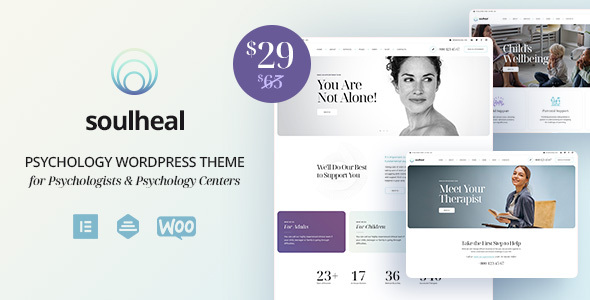 SoulHeal – Psychology and Counseling WordPress Theme – 0 Sold!