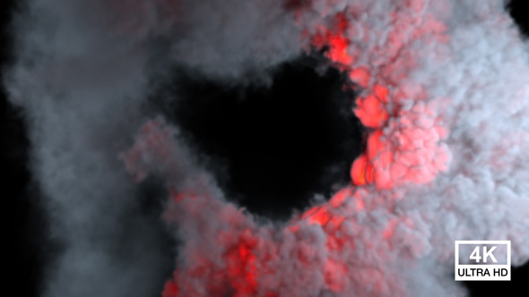 Swirling Fire With Smoke 4K alt