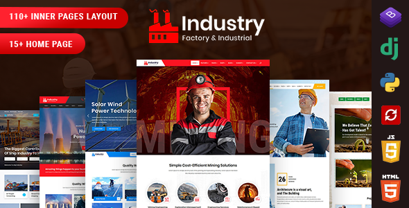 Industry - Django Factory & Industrial Template