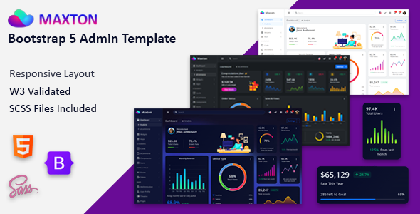 Maxton – Bootstrap 5 Admin Dashboard Template – 0 Sold!