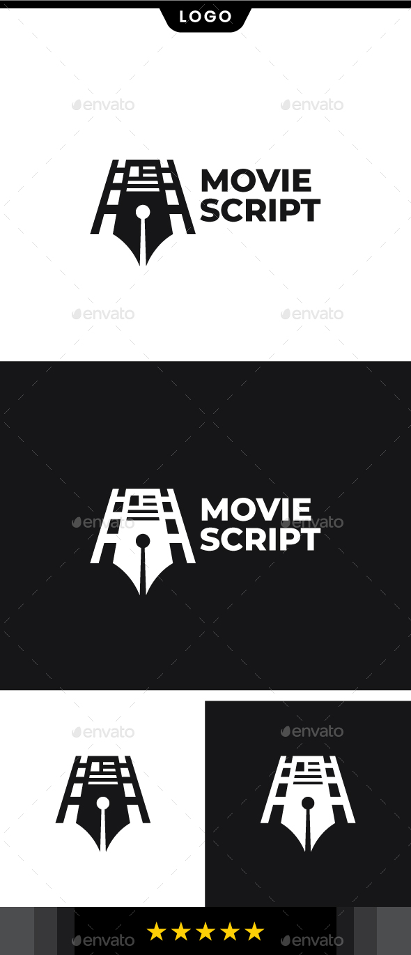 Movie Script Logo Template