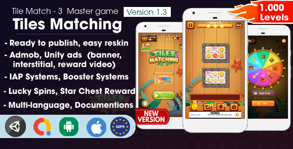 Tiles Matching – Unity Complete Project