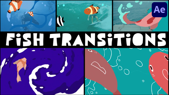 Fish Transitions | After Effects alt