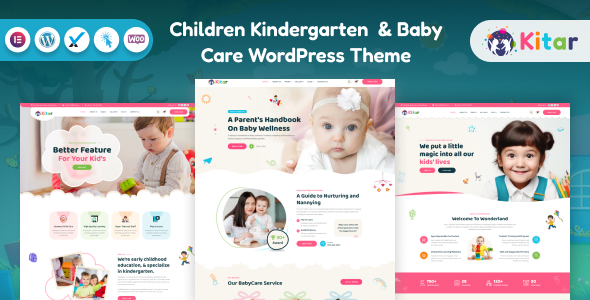 Kitar – Children Kindergarten & Baby Care WordPress Theme – 0 Sold!