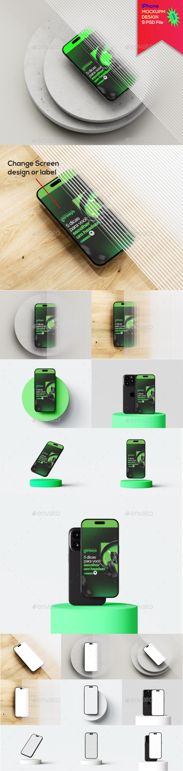 iPhone Mockup Bundle