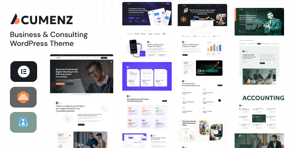 Acumenz – Business & Consulting WordPress Elementor Theme – 0 Sold!