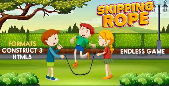 Skipping Rope Game (Construct 3 | C3P | HTML5) Kids Game