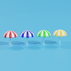 Cartoon Beach Umbrella 3D model - 3DOcean Item for Sale