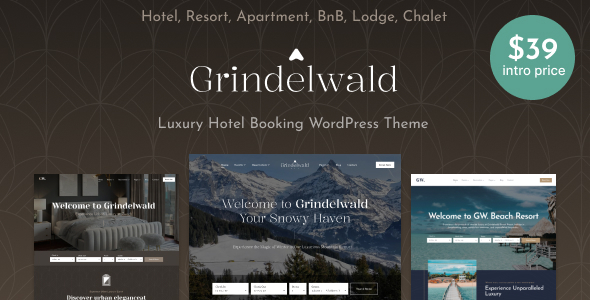 Grindelwald – Hotel Booking WordPress Theme – 0 Sold!