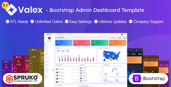 Valex -  Bootstrap Admin Dashboard HTML Template