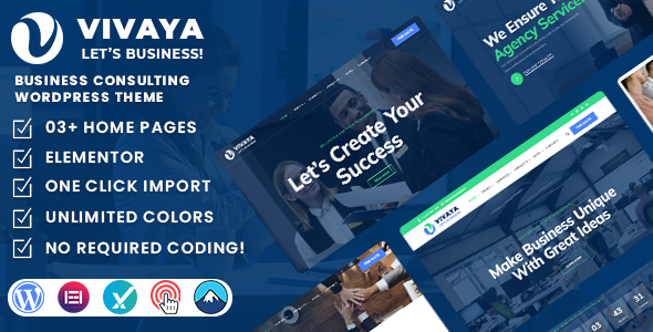 Vivaya – Business Consulting WordPress Theme – 0 Sold!