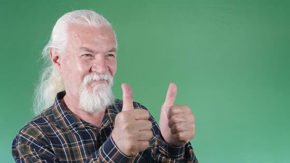 Man Showing Thumbs Up Then Clapping